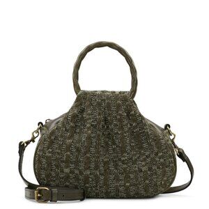 Patricia Nash NWT knitted tweed Milburn soft olive green handbag/crossbody bag